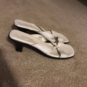 White Heel Sandals
